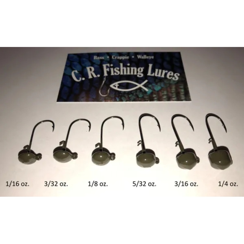 C.R. TUNGSTEN PORTOBELLO JIG|Black|Green Pumpkin|1/6 oz|1/8 oz|1/10 oz