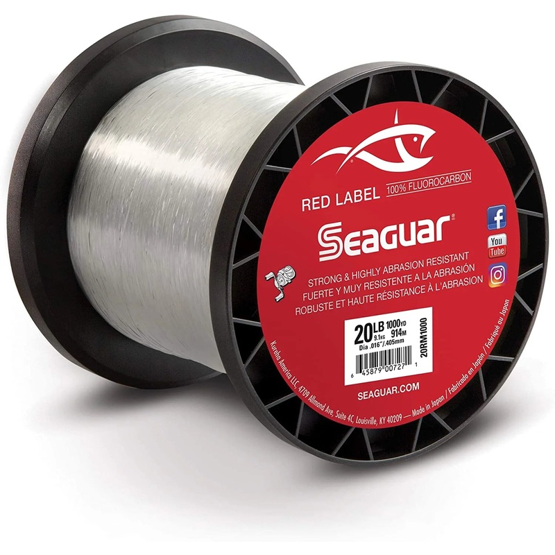 SEAGUAR RED LABEL FLUOROCARBON BULK SPOOLS 1000 YARDS