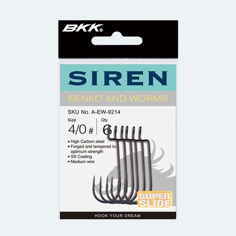 BKK HOOKS SIREN HOOKS|SIze 1 – 7pk|Size 1/0 – 7pk|Size 2/0 – 6pk|Size 3/0 – 6pk|Size 4/0 – 6pk|Size 5/0 – 5pk
