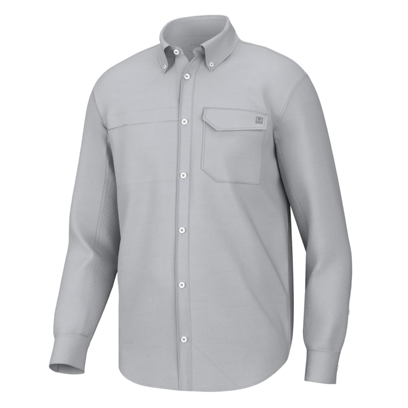 HUK TIDE POINT BUTTON-DOWN|Harbor Mist|Medium|Large|Extra Large|2XL