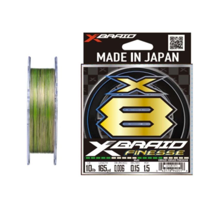 YGK XBRAID X8 FINESSE|Multi|4 lb|6 lb|8 lb|10 lb|15 lb|20 lb