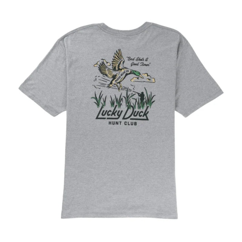 MARSH WEAR LUCKY DUCK T-SHIRT|Gray|Medium|Large|Extra Large|2XL