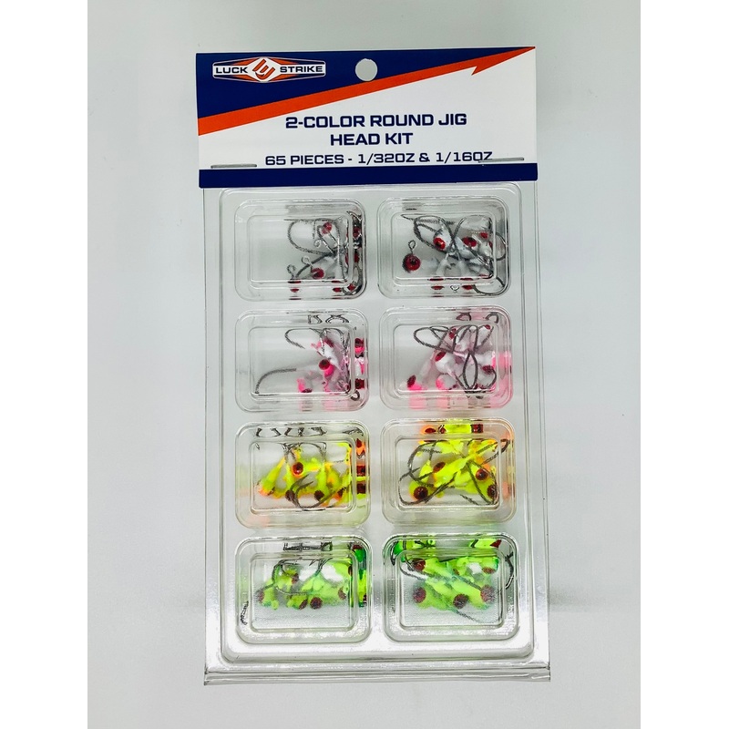 1/32-1/16 Two Color round jig head kit