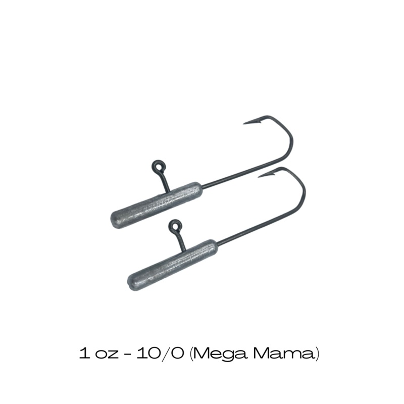 1 oz Mega Mama (VMC 10/0) Jig Head (2 pack)