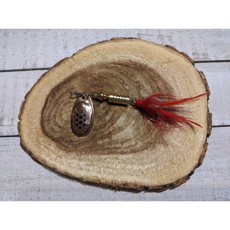 ProSeries 1/5oz Inline Spinner – Gold & Red