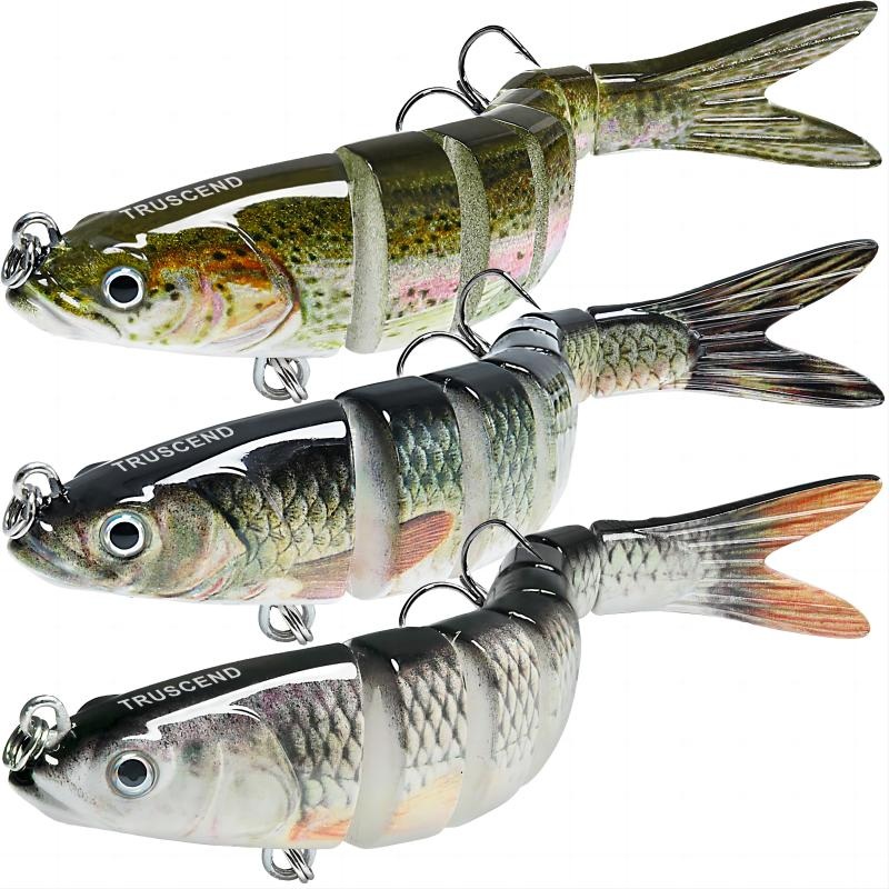 RUSCEND Fishing Lures for Bass Trout Multi Jointed Swimbaits